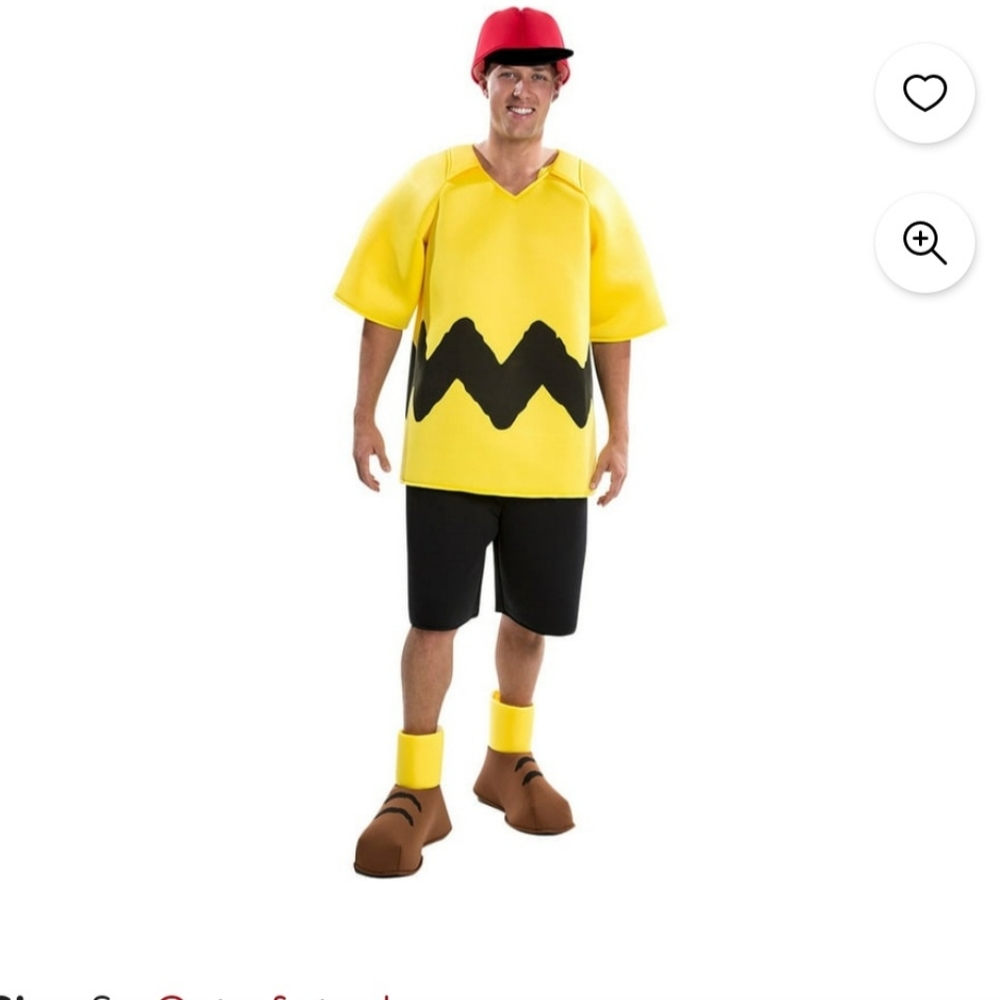 Charlie brown halloween costume size men